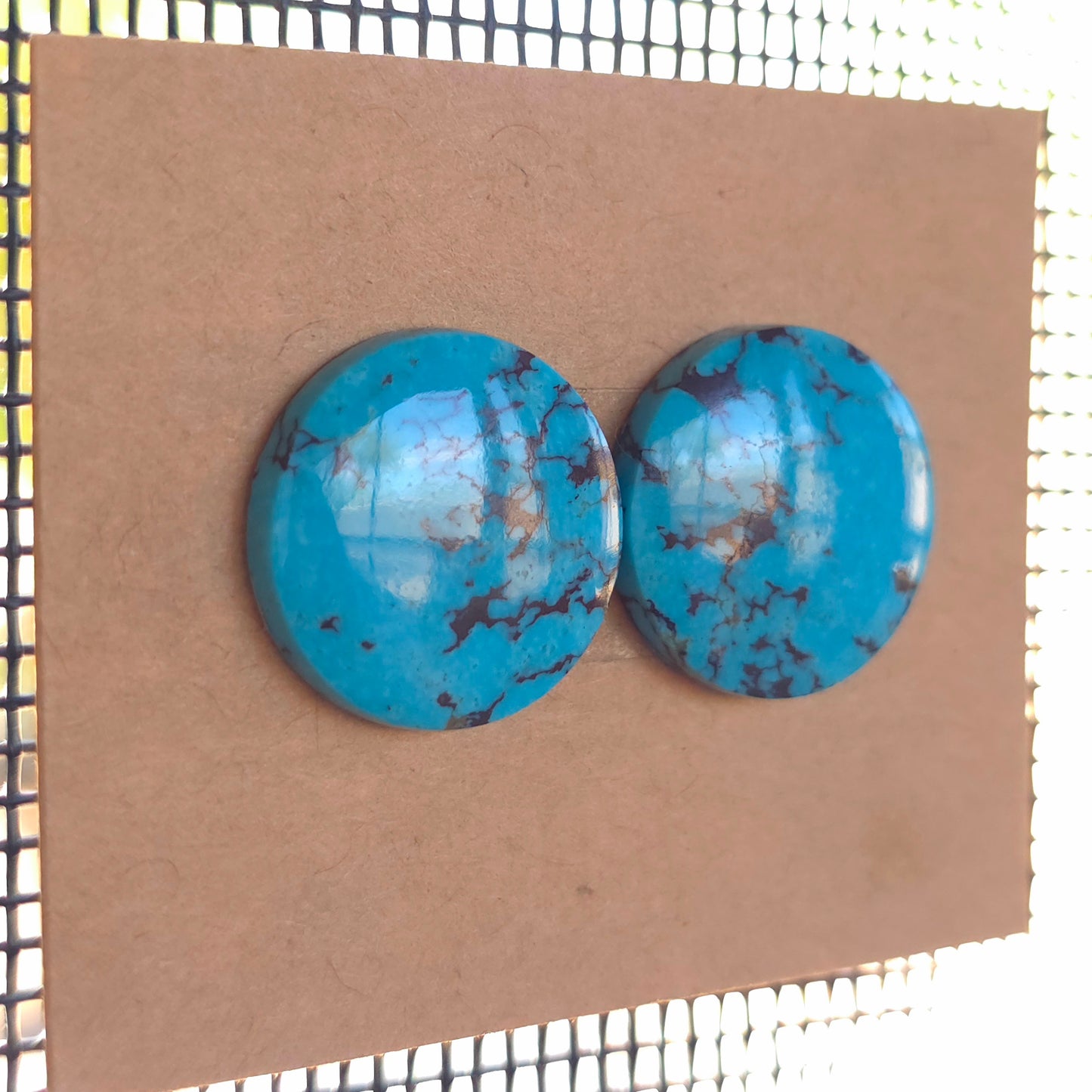 Stabilized Kingman Turquoise Round Pairs