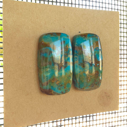 Stabilized Kingman Turquoise Rectangular Pairs