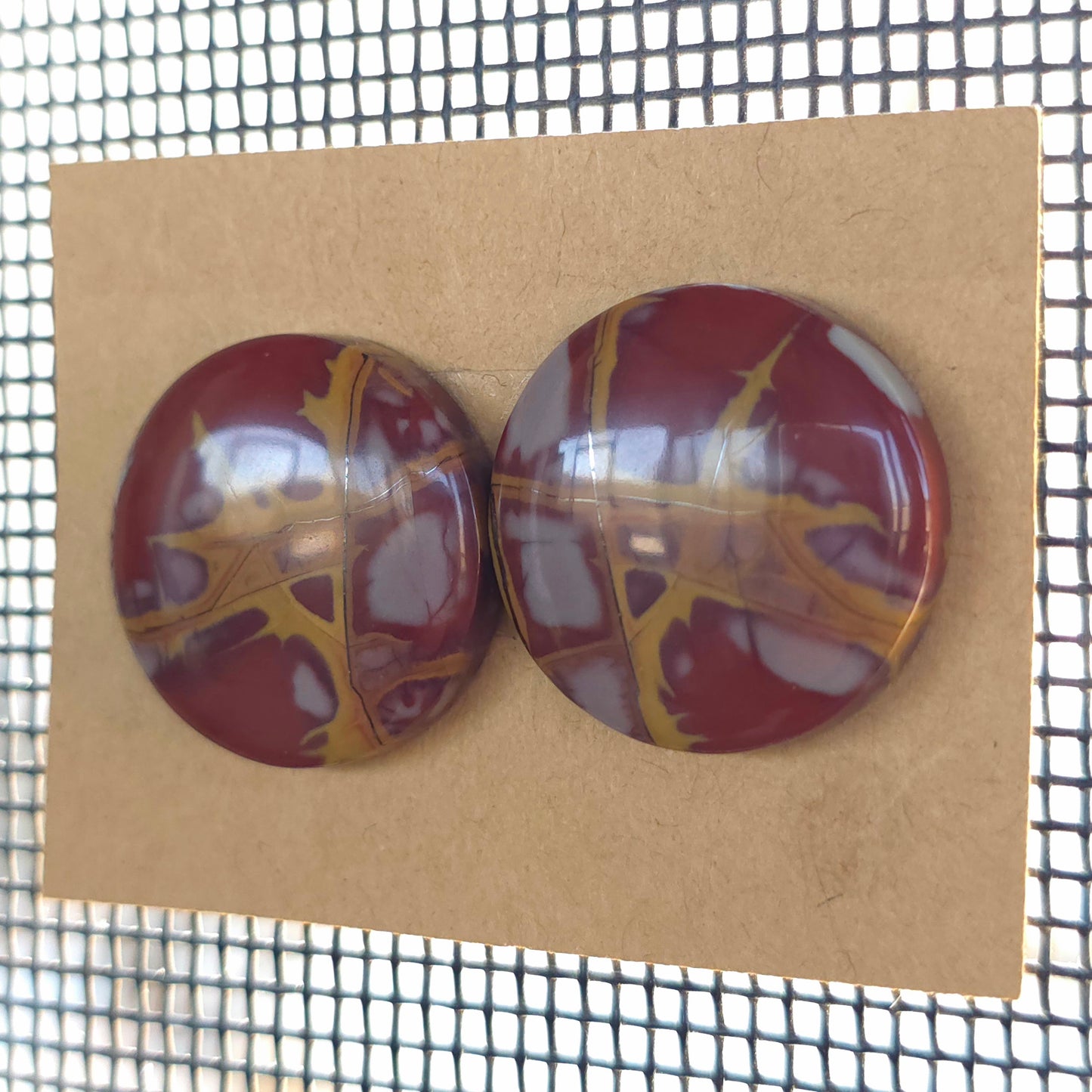 Natural Noreena Jasper Round Pairs