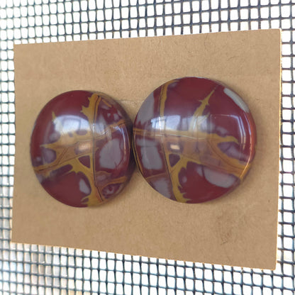 Natural Noreena Jasper Round Pairs