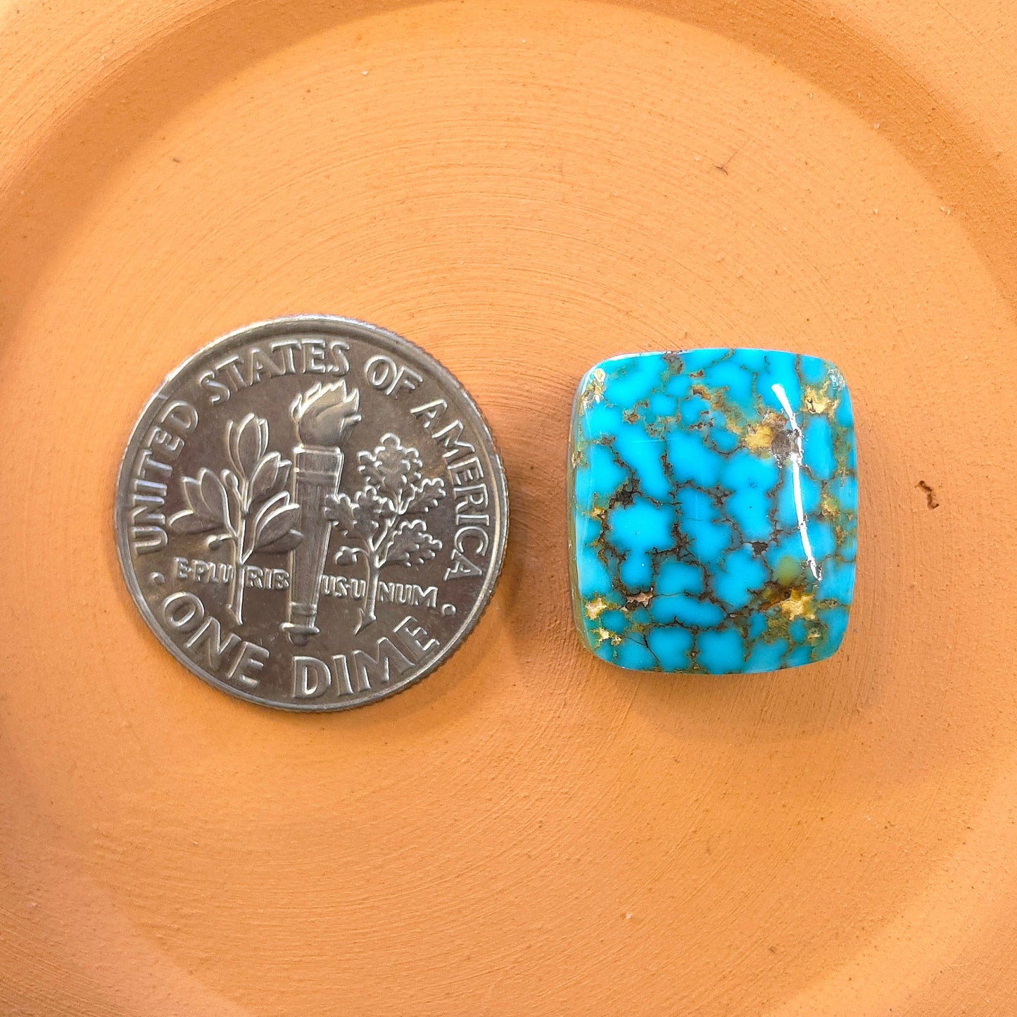 Natural Kingman Turquoise Rectangle
