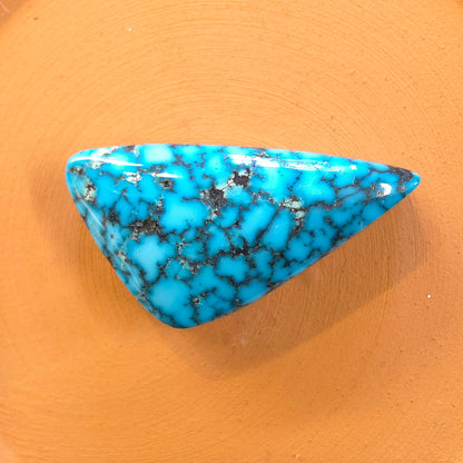 Natural Kingman Black Web Turquoise Freeform