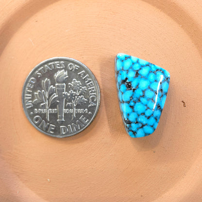 Natural Kingman Black Web Turquoise Freeform