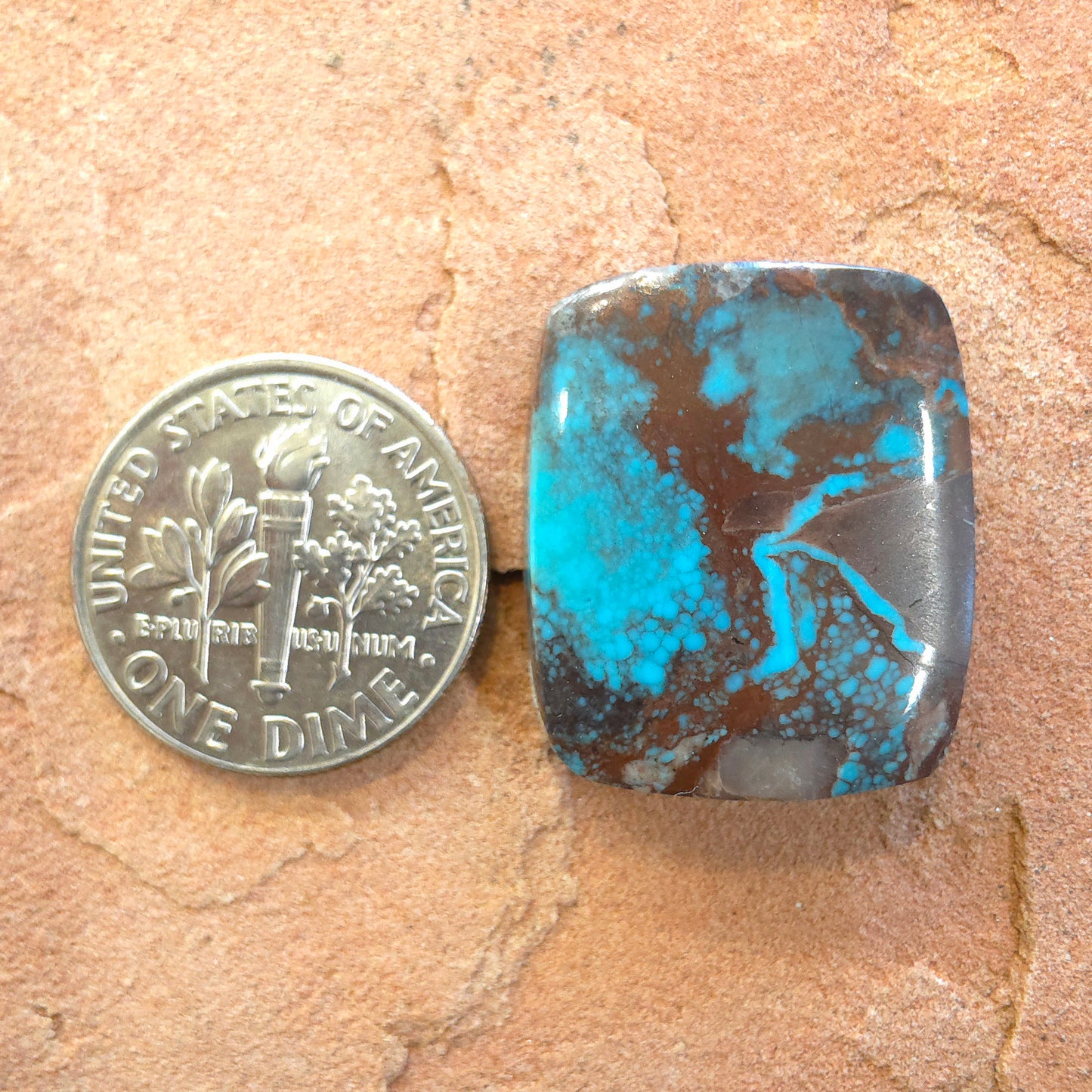 Stabilized Bisbee Turquoise Rectangular