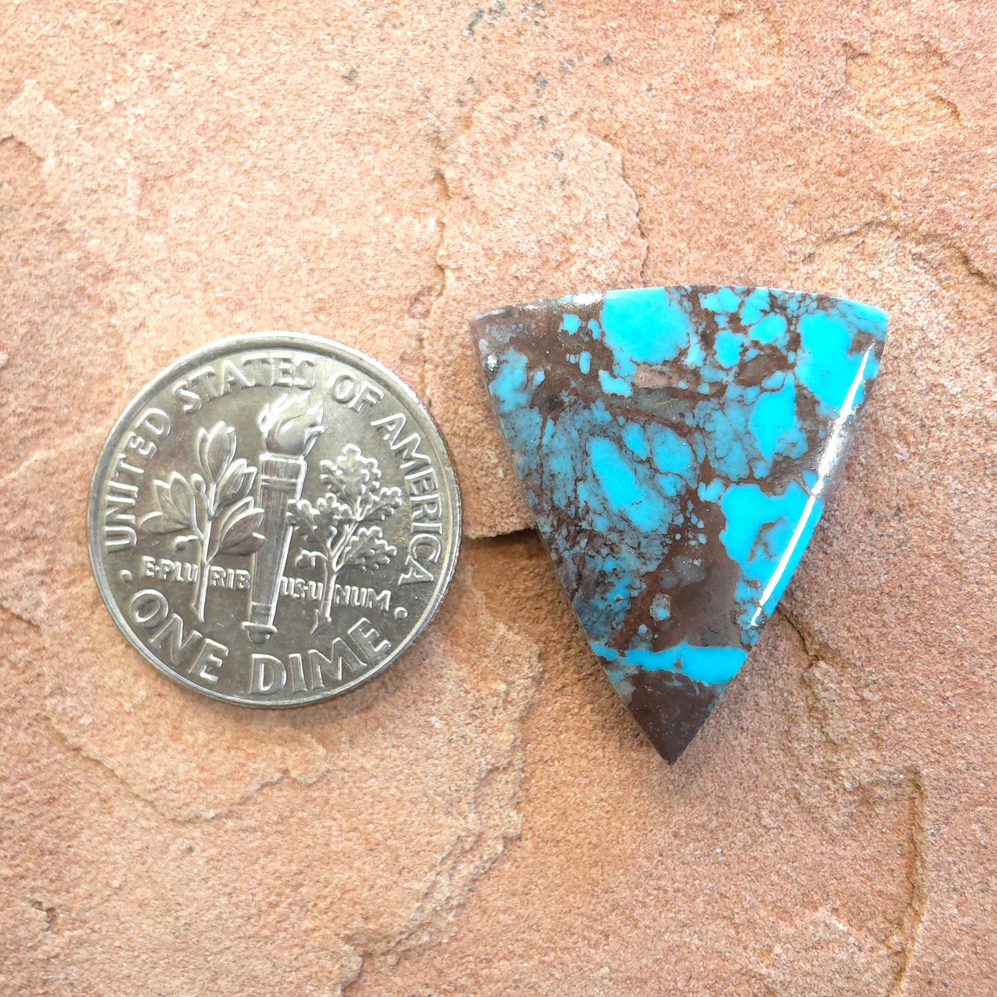 Stabilized Bisbee Turquoise Triangular