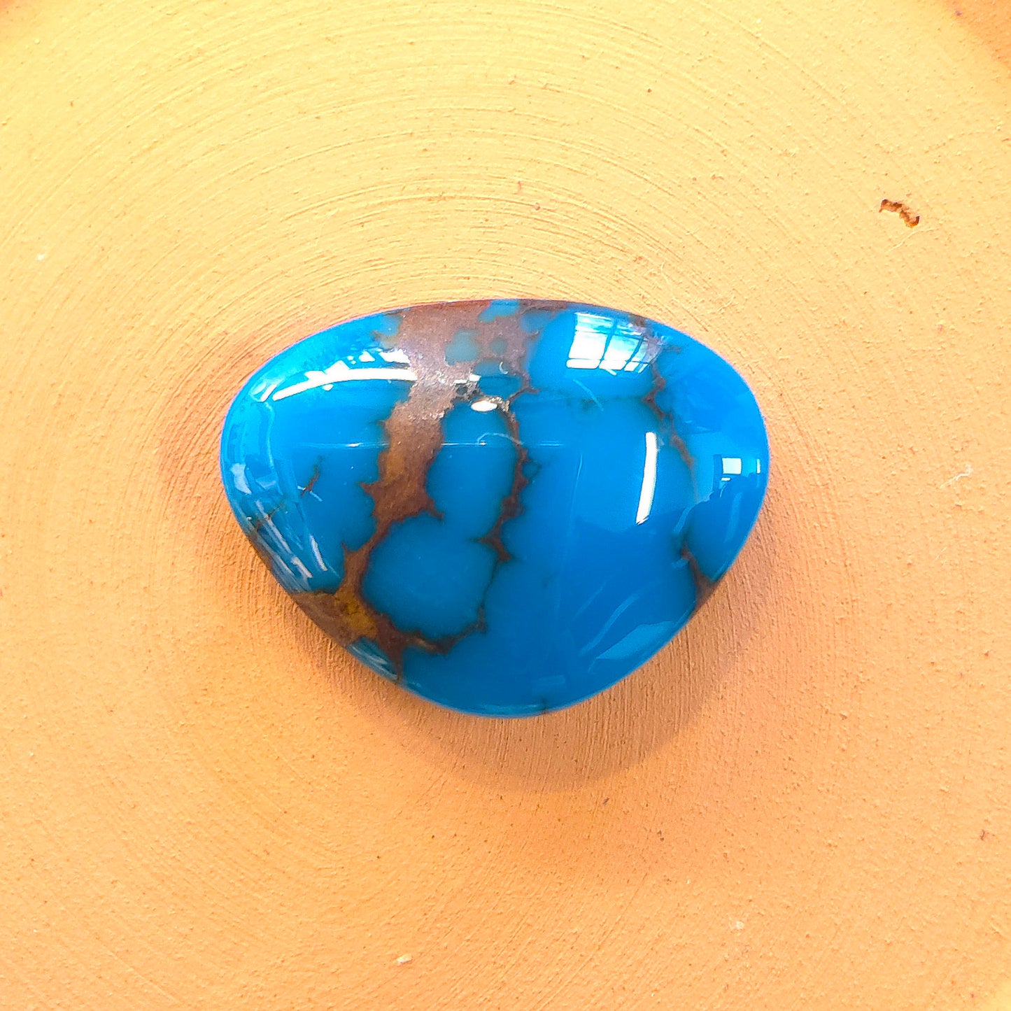 Stabilized Egyptian Prince Turquoise Triangular