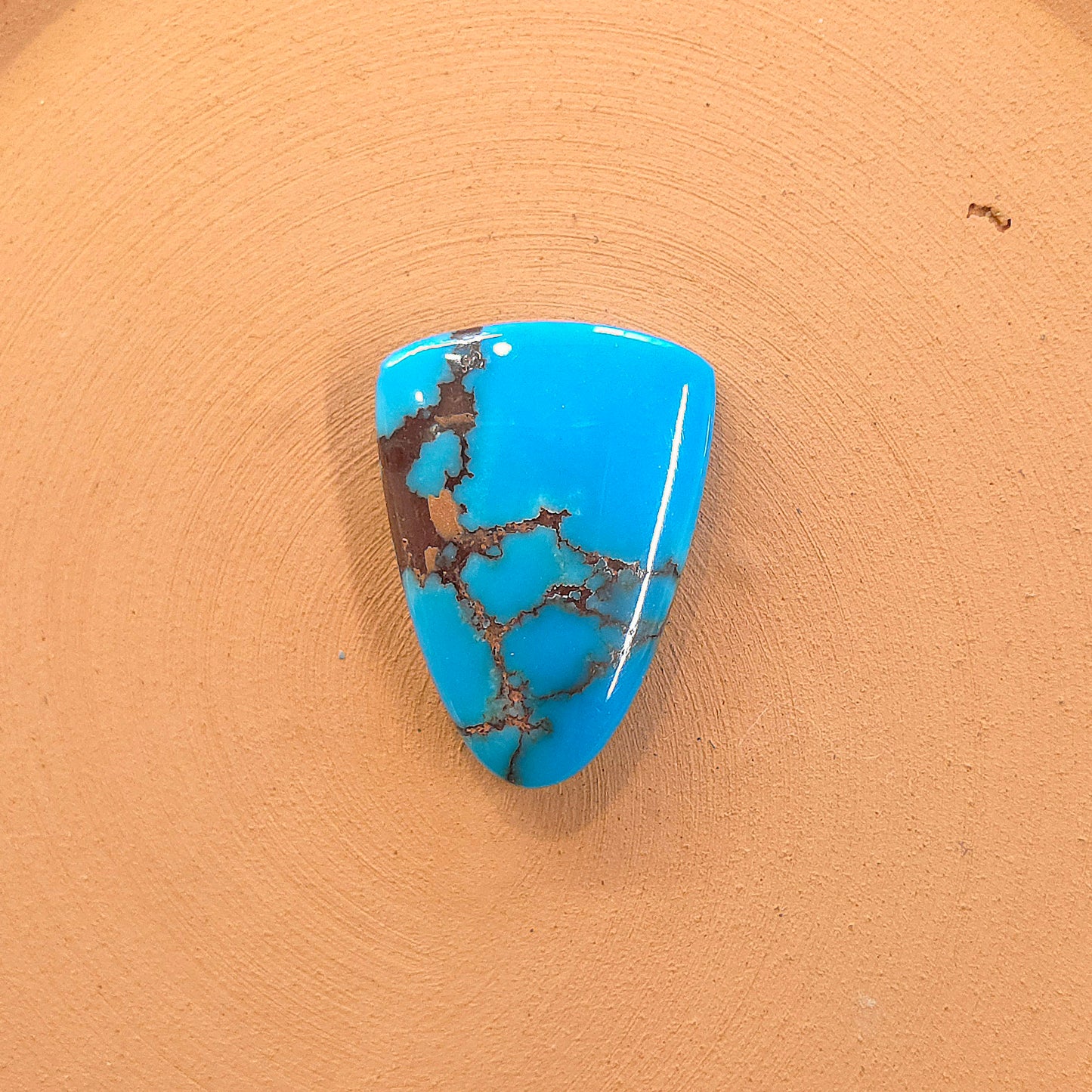 Stabilized Egyptian Prince Turquoise Tongue-Shaped