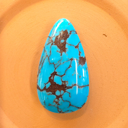 Stabilized Egyptian Prince Turquoise Pear-Shaped