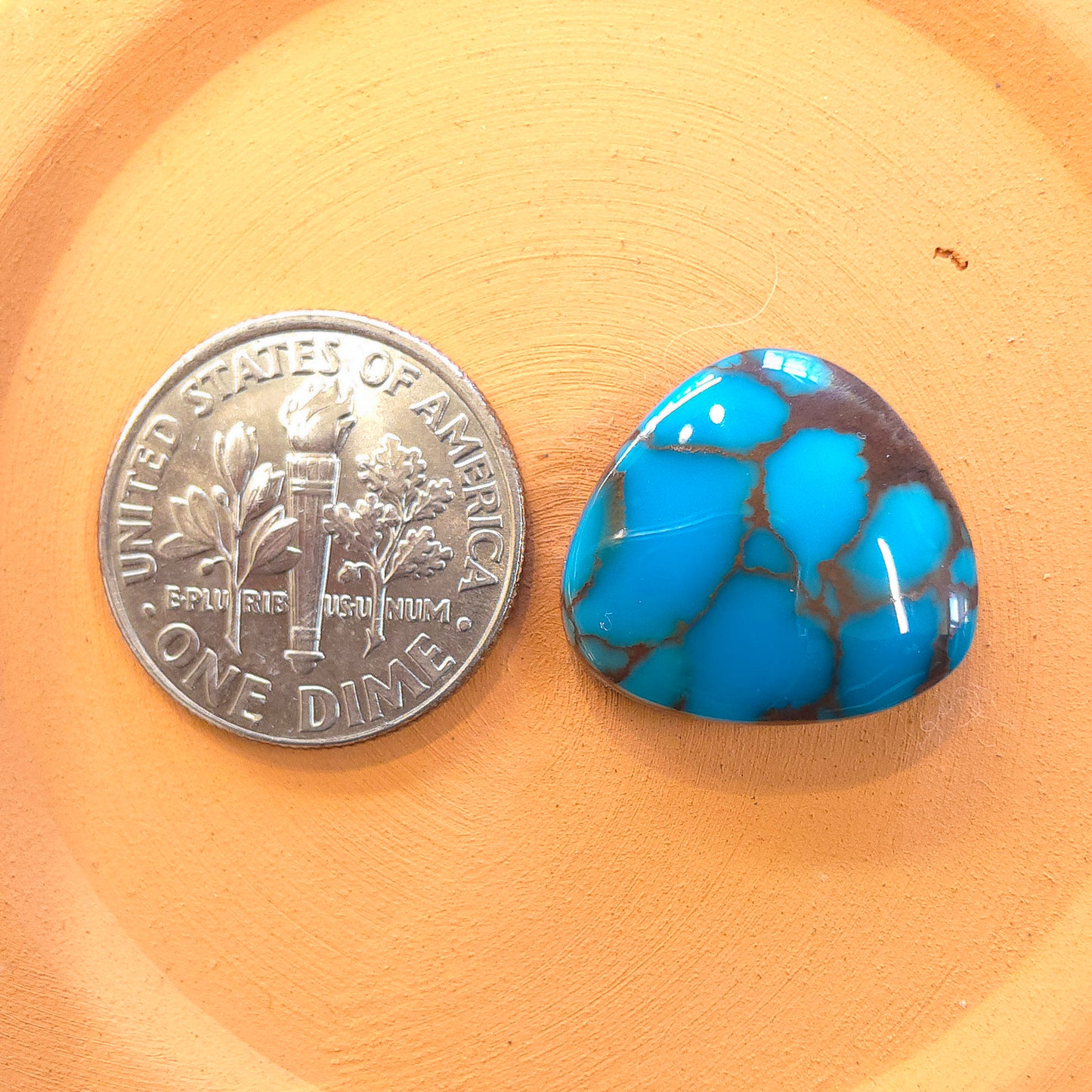 Stabilized Egyptian Prince Turquoise Triangular