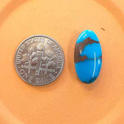 Stabilized Egyptian Prince Turquoise Oval