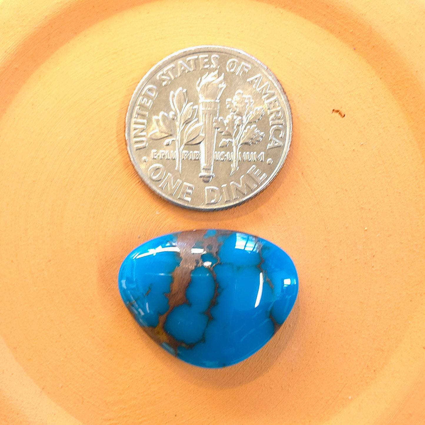 Stabilized Egyptian Prince Turquoise Triangular