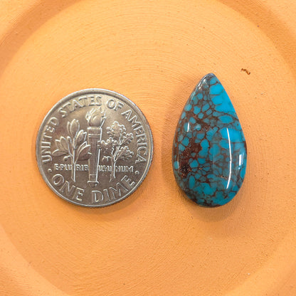 Stabilized Egyptian Prince Turquoise Pear-Shaped