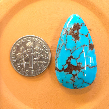 Stabilized Egyptian Prince Turquoise Pear-Shaped