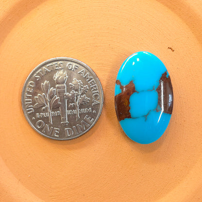 Stabilized Egyptian Prince Turquoise Oval