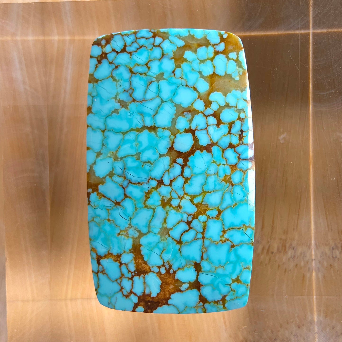Stabilized #8 Turquoise Rectangular