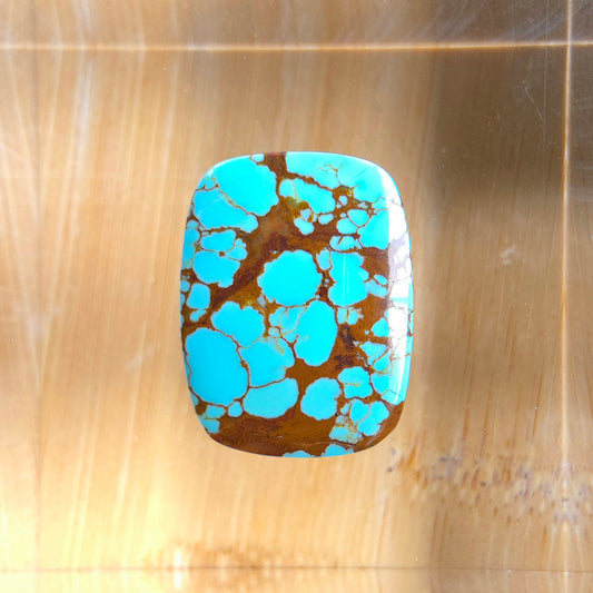 Stabilized #8 Turquoise Rectangular