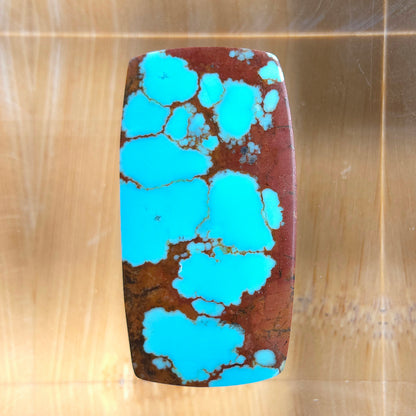 Stabilized #8 Turquoise Rectangular