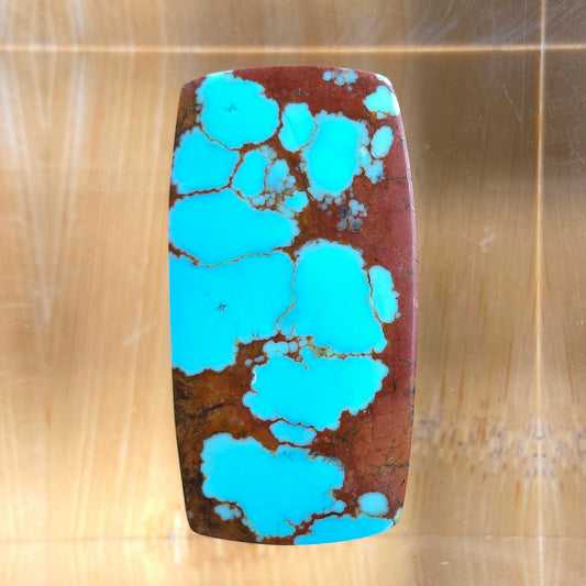 Stabilized #8 Turquoise Rectangular