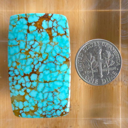 Stabilized #8 Turquoise Rectangular