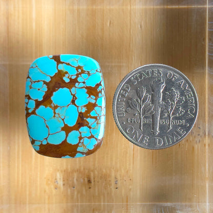 Stabilized #8 Turquoise Rectangular