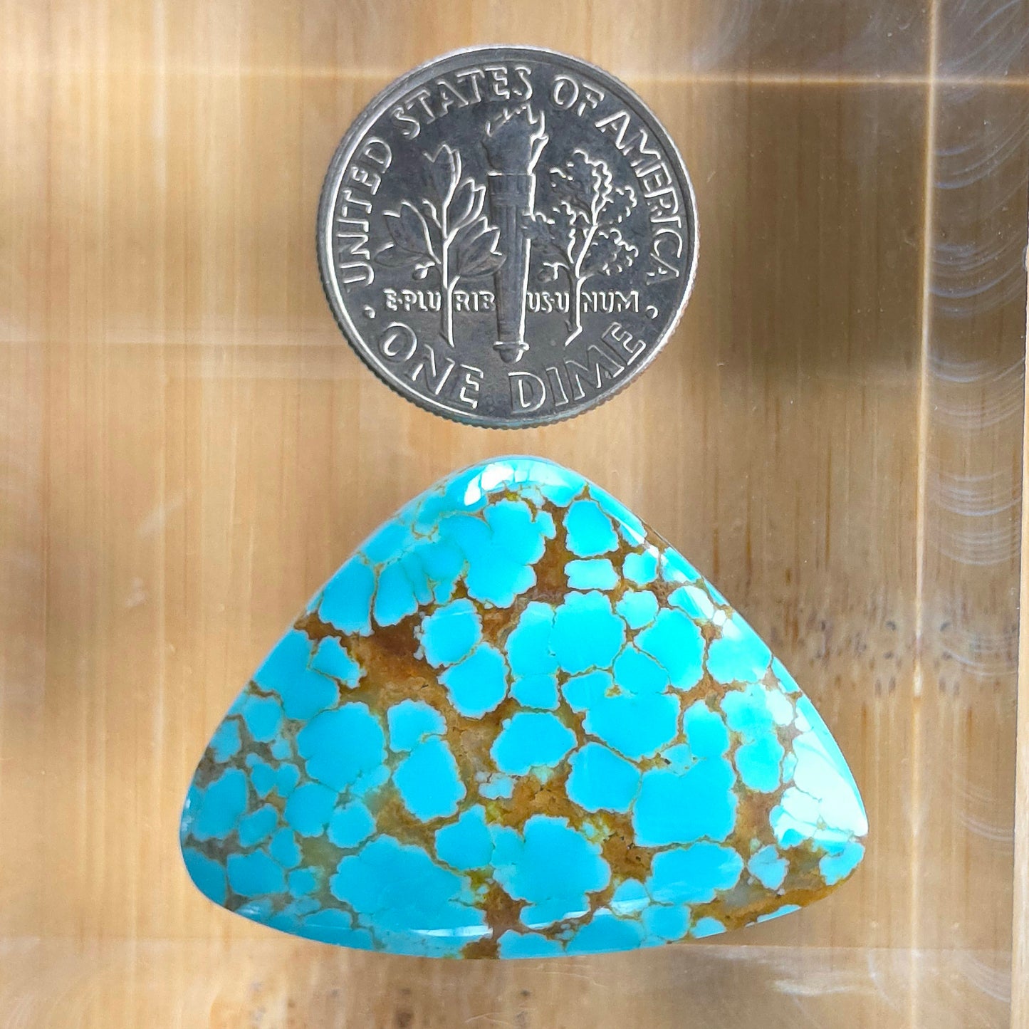 Stabilized #8 Turquoise Triangular