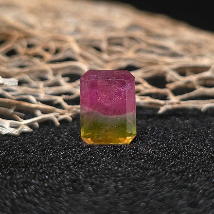 Brazilian Tourmaline (Watermelon) Rectangular Faceted Cut