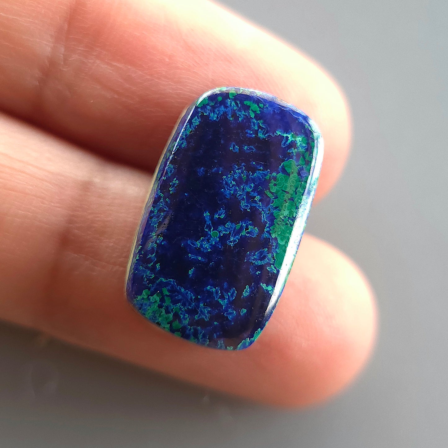 Stabilized Azurite Malachite Rectangular