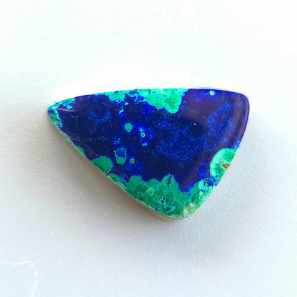 Stabilized Azurite Malachite Triangular