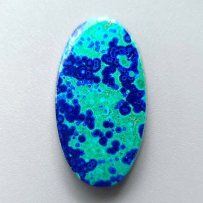 Stabilized Azurite Malachite Oval