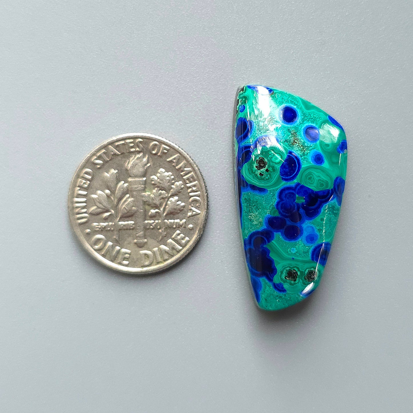 Stabilized Azurite Malachite Freeform