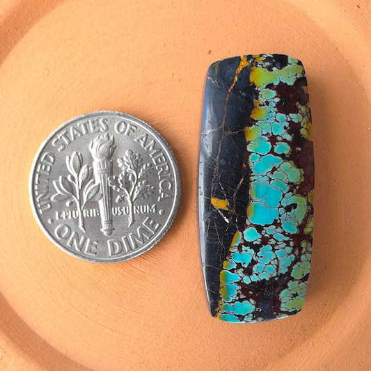 Natural Blackjack Turquoise Rectangular