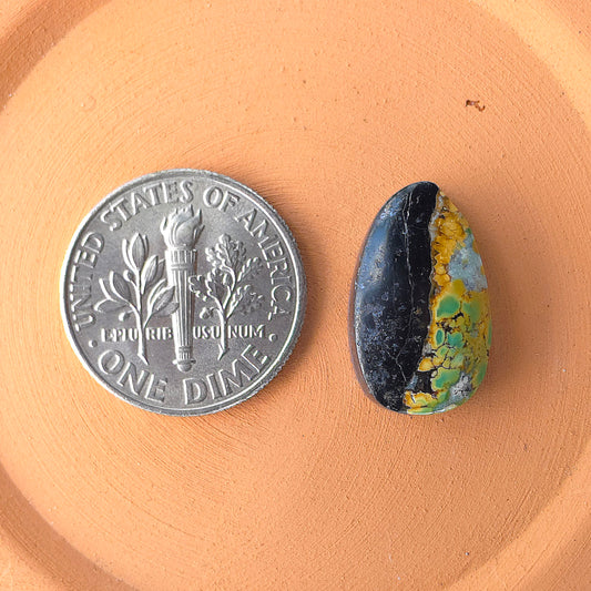 Natural Blackjack Turquoise Freeform