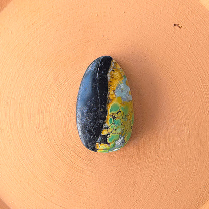 Natural Blackjack Turquoise Freeform