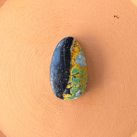 Natural Blackjack Turquoise Freeform