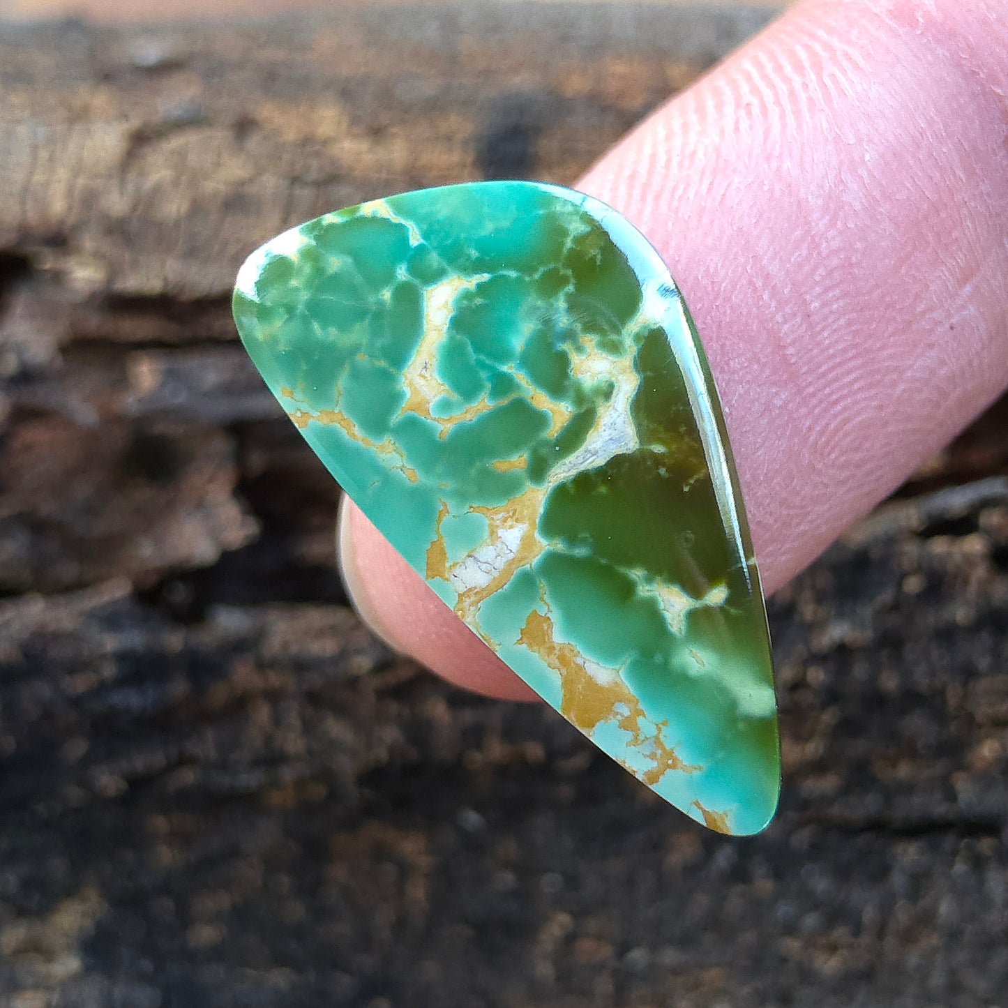 Natural Royston Turquoise Triangular