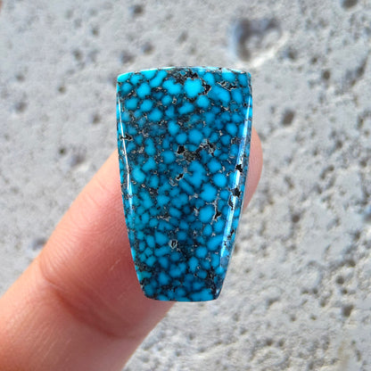 Natural Kingman Black Web Turquoise Freeform