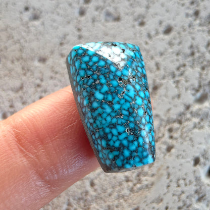 Natural Kingman Black Web Turquoise Freeform