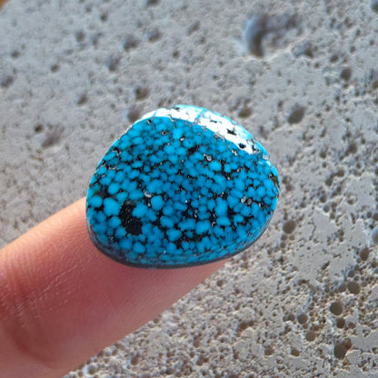 Natural Kingman Black Web Turquoise Freeform