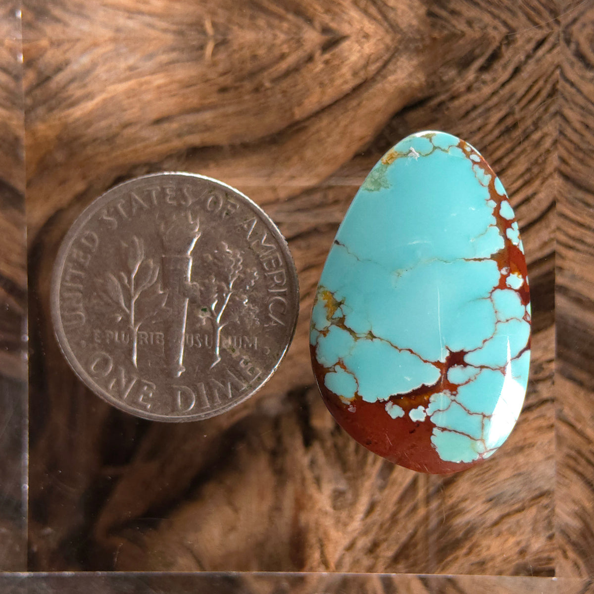 Stabilized #8 Turquoise Freeform