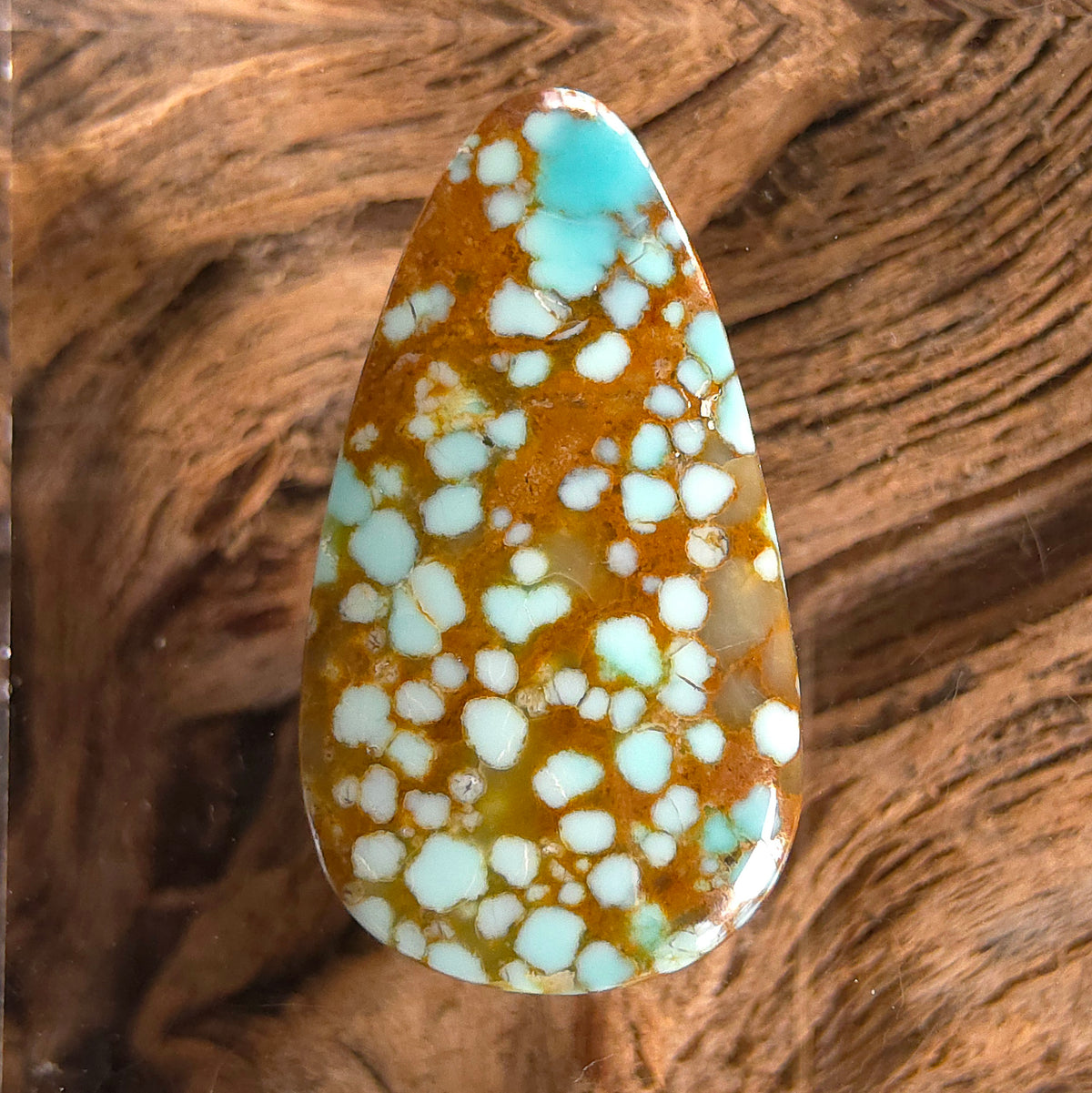 Stabilized #8 Turquoise Pear-Shaped