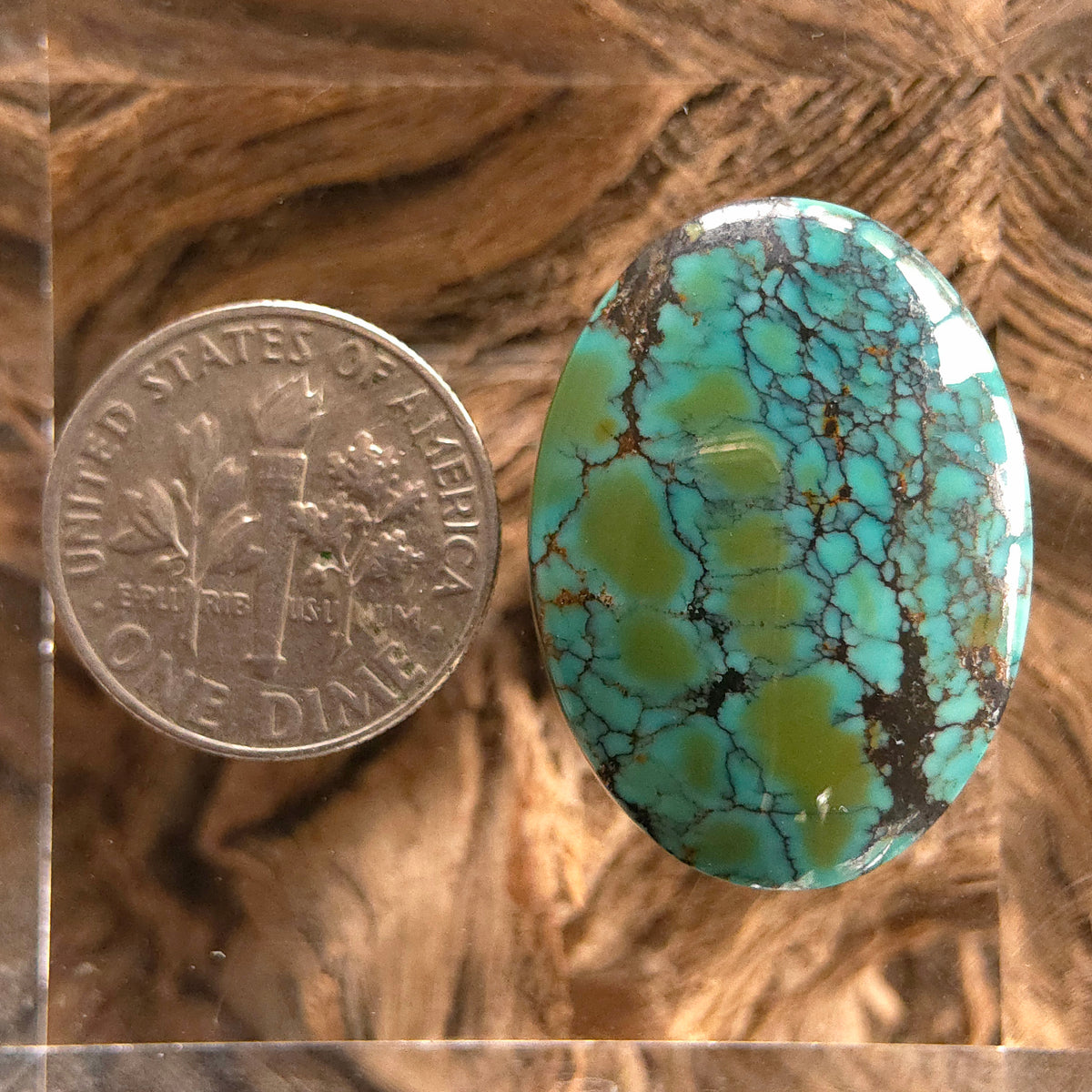 Stabilized Cloud Mountain Turquoise Oval