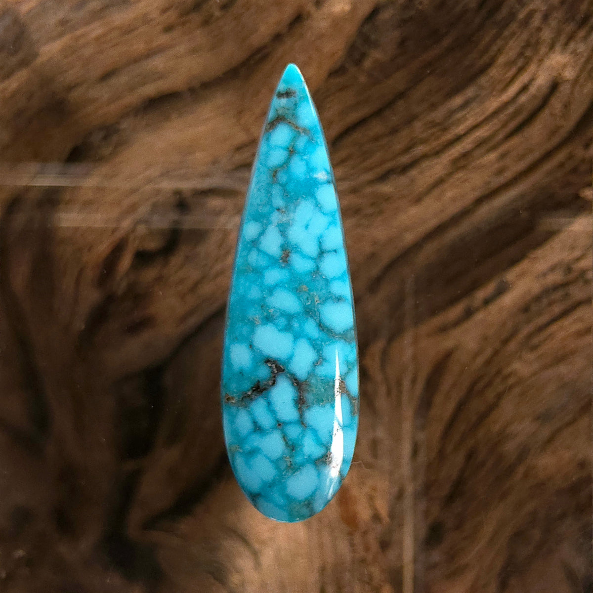 Natural Kingman Turquoise Pear-Shaped