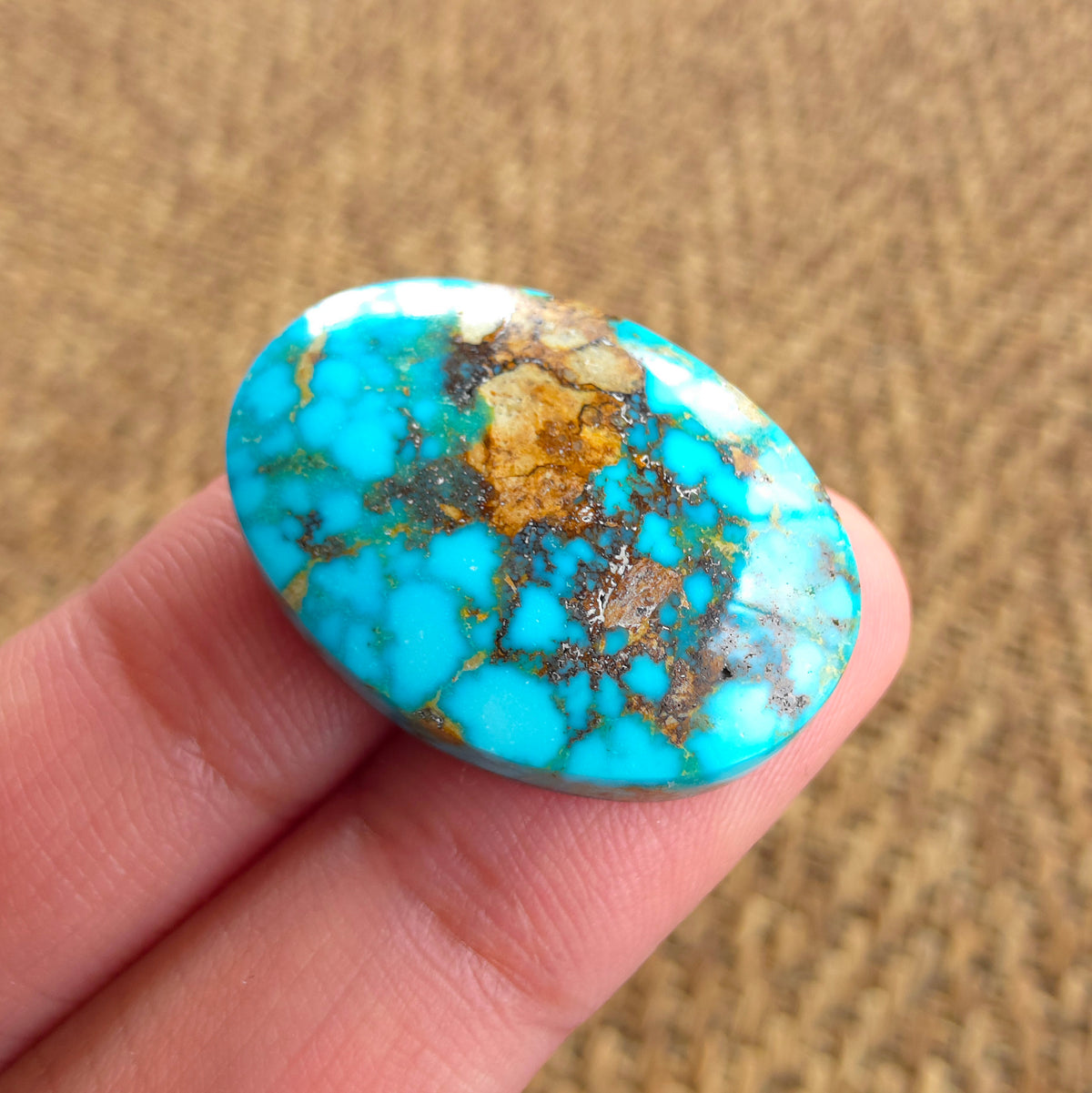 Natural Kingman Turquoise Oval