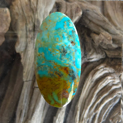 Stabilized Kingman Turquoise Oval