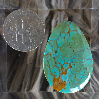 Stabilized Kingman Turquoise Pear-Shaped