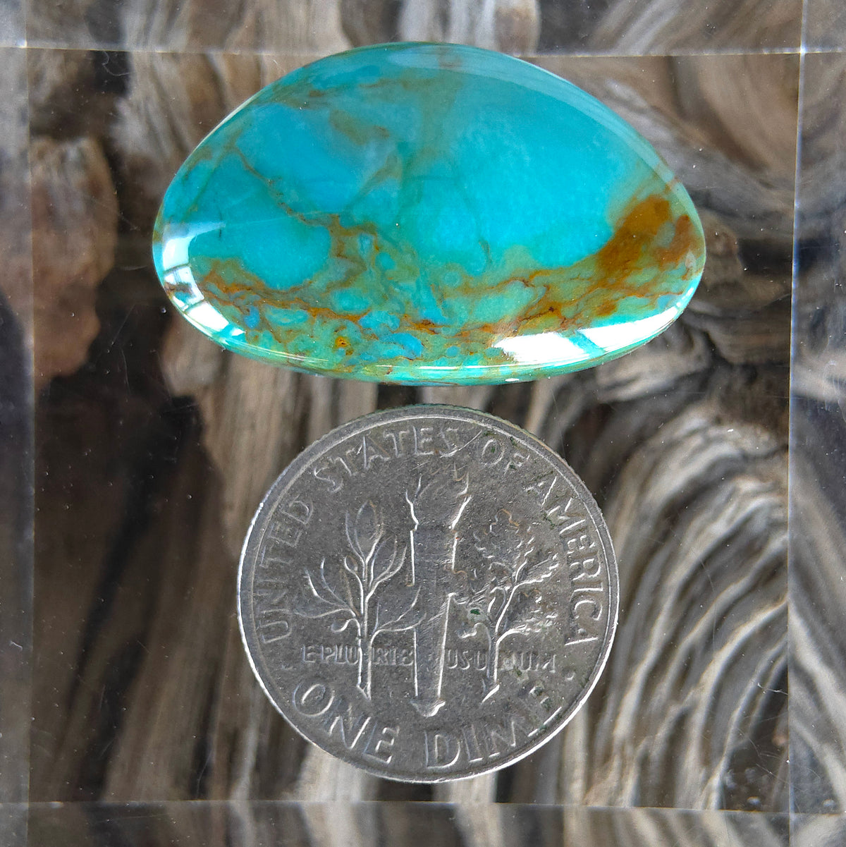 Stabilized Kingman Turquoise Freeform