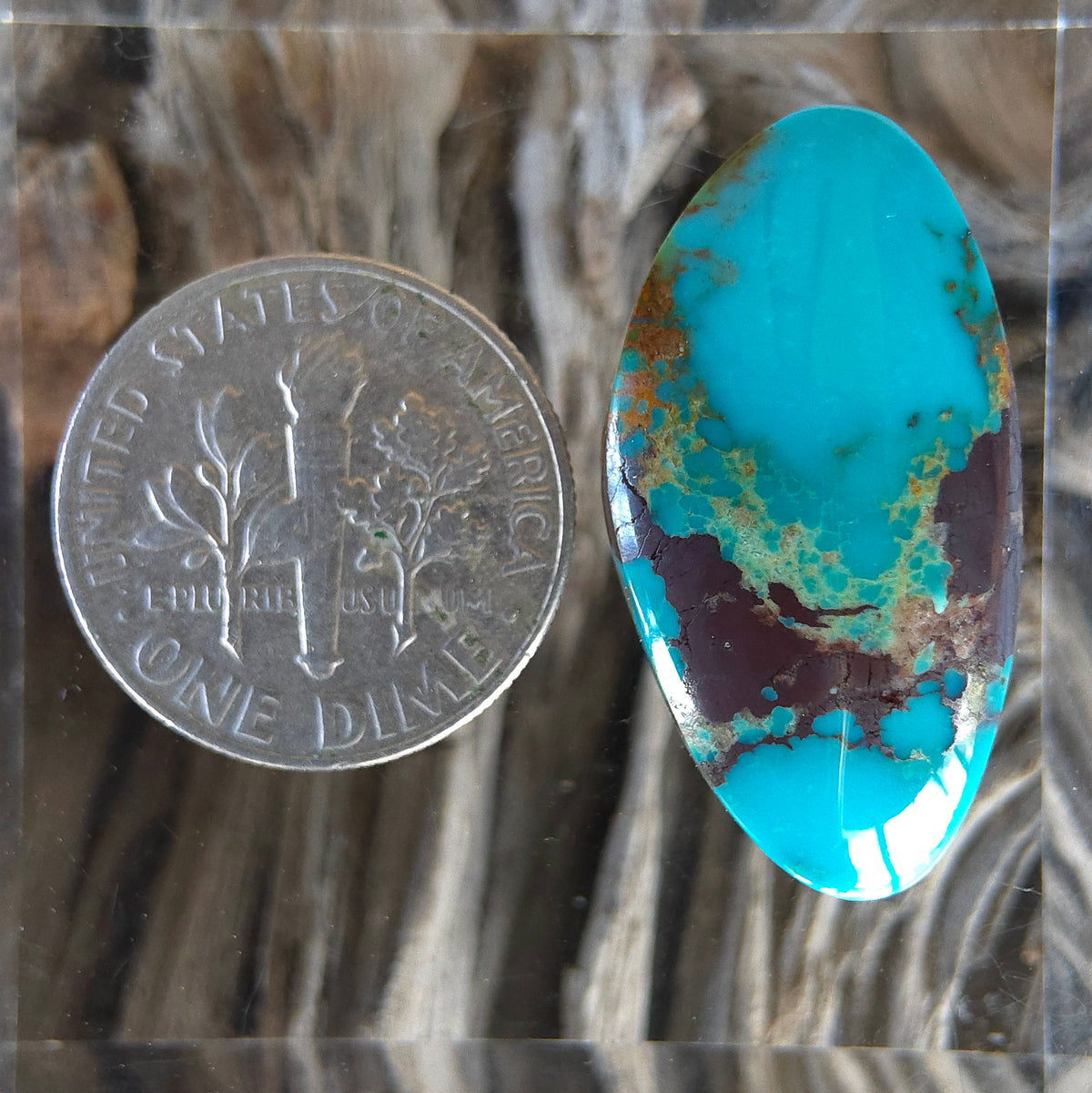 Stabilized Kingman Turquoise Freeform