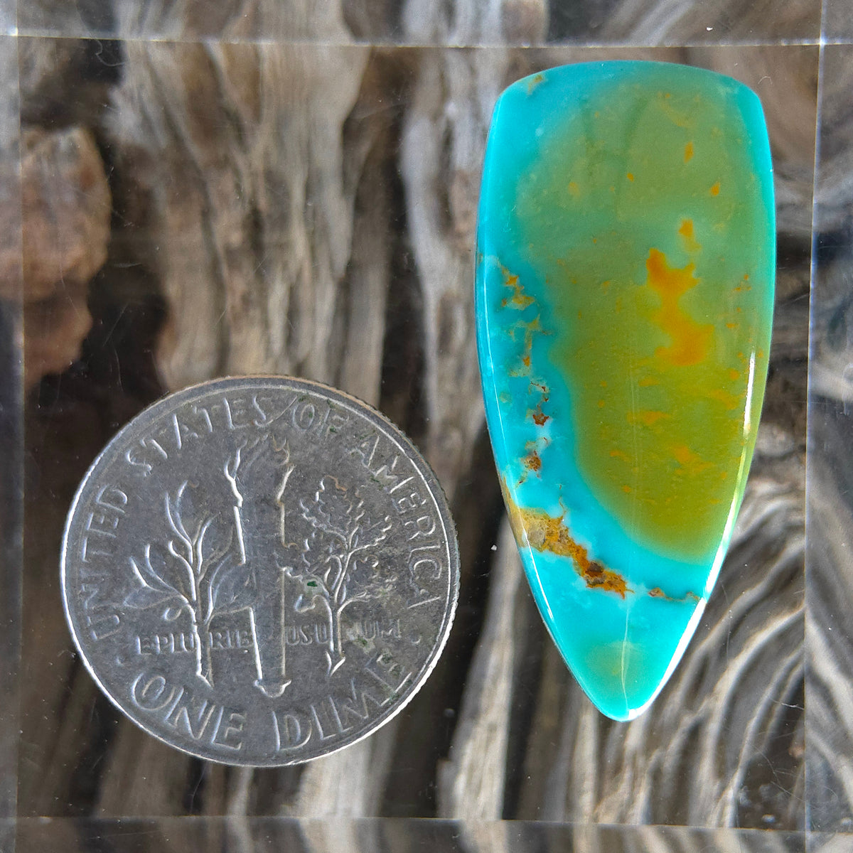 Stabilized Kingman Turquoise Freeform
