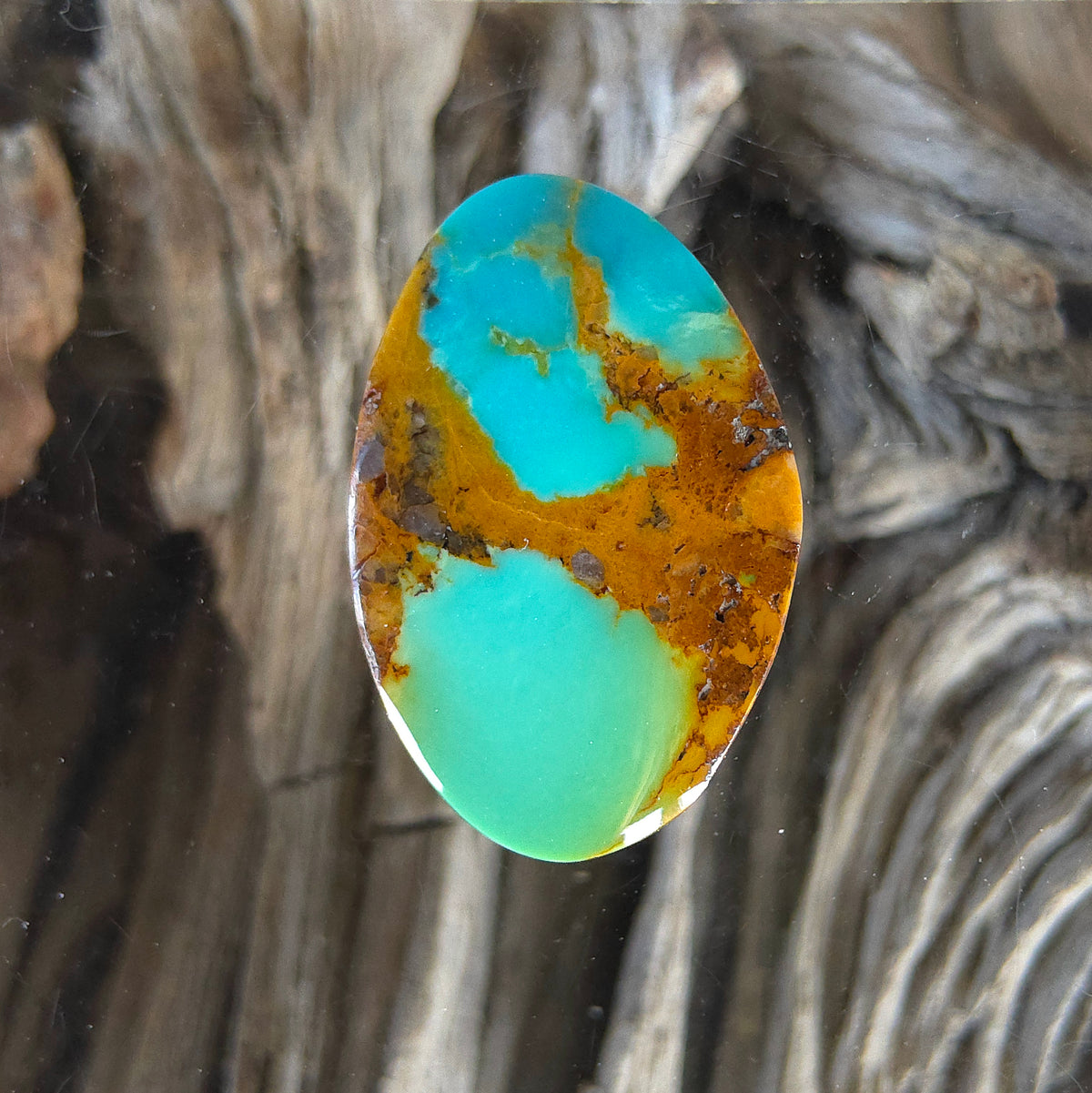 Stabilized Kingman Turquoise Freeform
