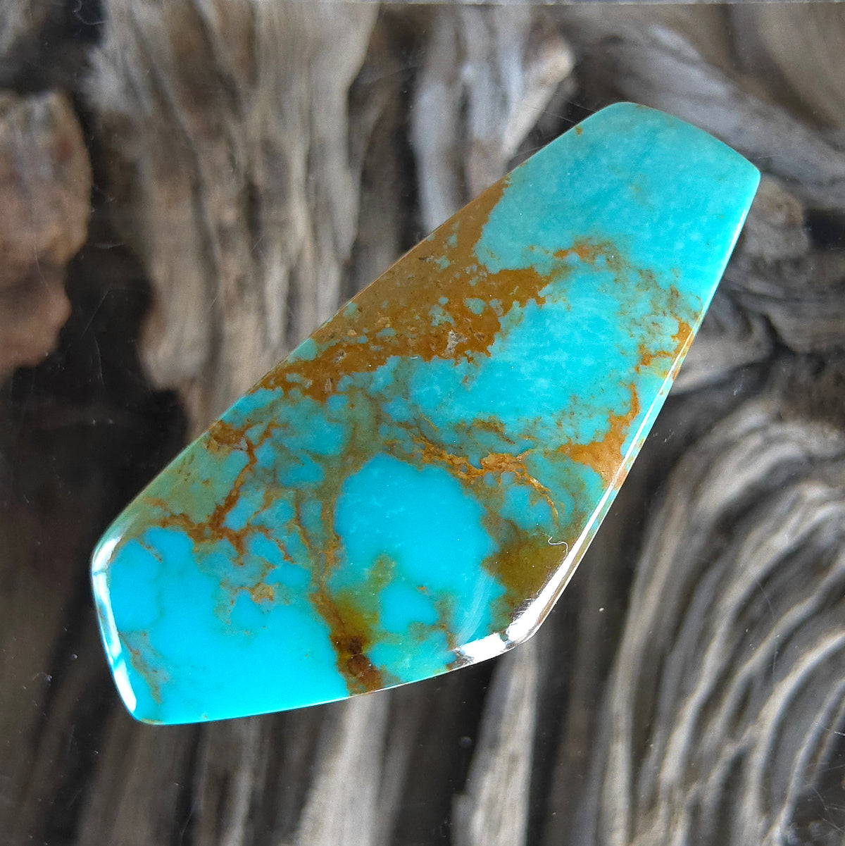 Stabilized Kingman Turquoise Freeform